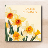 Easter Cards - Daffodils and Blessings (Pack of 6 cards)