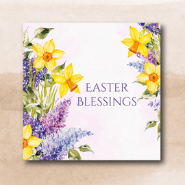 Easter Cards - Floral Easter (Pack of 6 cards)