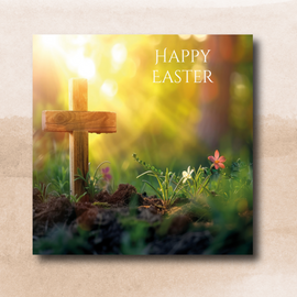 Easter Cards - Sunlit Cross (Pack of 6 cards)