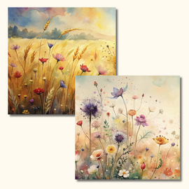 Everyday Card - Wild Flowers (Pack of 6, 3 of each design)